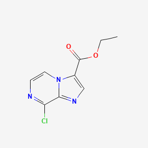 molecular formula C9H8ClN3O2 B12096081 Ethyl 8-chloroimidazo[1,2-a]pyrazine-3-carboxylate 