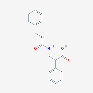 molecular formula C17H17NO4 B12096151 3-(((Benzyloxy)carbonyl)amino)-2-phenylpropanoic acid CAS No. 29754-01-6