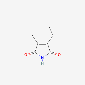 molecular formula C7H9NO2 B1209617 3-Ethyl-4-methyl-1H-pyrrole-2,5-dione CAS No. 20189-42-8