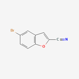 molecular formula C9H4BrNO B12096227 5-Bromobenzofuran-2-carbonitrile 