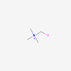 molecular formula C4H11IN+ B1209623 Iodotrimethylammonium CAS No. 39895-69-7