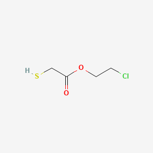 molecular formula C4H7ClO2S B1209624 Acetic acid, mercapto-, 2-chloroethyl ester CAS No. 63906-38-7