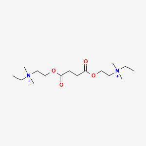 molecular formula C16H34N2O4+2 B1209625 Suxethonium CAS No. 67724-50-9