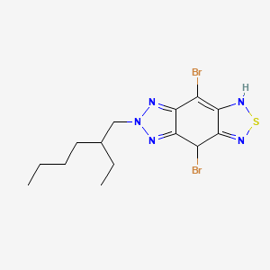 molecular formula C14H19Br2N5S B12096264 4,8-Dibromo-6-(2-ethylhexyl)-1,4-dihydrotriazolo[4,5-f][2,1,3]benzothiadiazole 