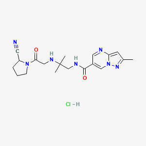 molecular formula C19H26ClN7O2 B12096270 Anagliptin hydrochloride 