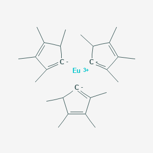 molecular formula C27H39Eu B12096295 Tris(tetramethylcyclopentadienyl)europi& 