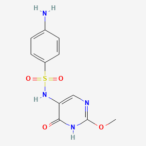 molecular formula C11H12N4O4S B1209635 6-Desmethylsulfadimethoxine CAS No. 92545-61-4