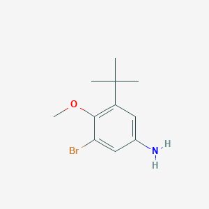 molecular formula C11H16BrNO B12096366 3-Bromo-5-(tert-butyl)-4-methoxyaniline CAS No. 1132940-59-0
