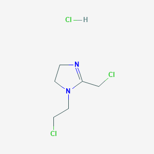 1H-Imidazole, 1-(2-chloroethyl)-2-(chloromethyl)-4,5-dihydro-, monohydrochloride