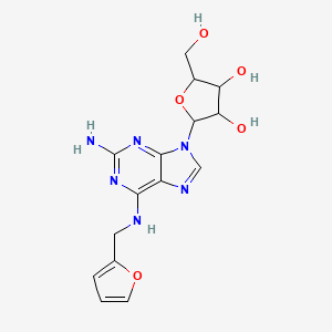 molecular formula C15H18N6O5 B12096494 N6-Furfuryl-2-aMinoadenosine 
