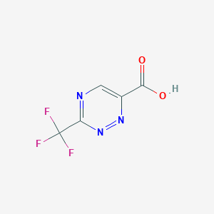 molecular formula C5H2F3N3O2 B12096509 3-(Trifluoromethyl)-1,2,4-triazine-6-carboxylic acid 
