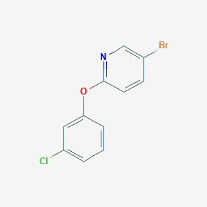 molecular formula C11H7BrClNO B12096525 5-Bromo-2-(3-chlorophenoxy)pyridine 