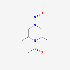 molecular formula C8H15N3O2 B1209659 1-Nitroso-4-acetyl-3,5-dimethylpiperazine CAS No. 75881-17-3