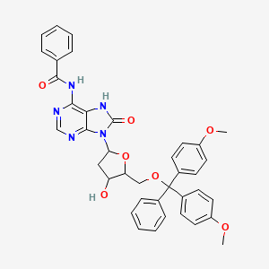 molecular formula C38H35N5O7 B12096596 N6-Benzoyl-5'-O-(dimethoxytrityl)-8-hydroxy-2'-deoxyadenosine 