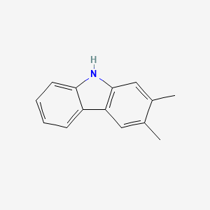 molecular formula C14H13N B12096604 9H-Carbazole, 2,3-dimethyl- CAS No. 18992-70-6