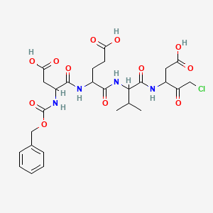 molecular formula C27H35ClN4O12 B12096606 Z-Asp-Glu-Val-Asp-chloromethylketone 
