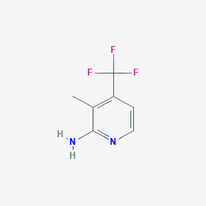 molecular formula C7H7F3N2 B12096692 3-Methyl-4-(trifluoromethyl)pyridin-2-amine 