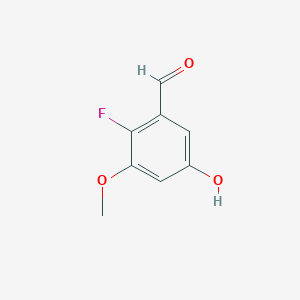 molecular formula C8H7FO3 B12096705 2-Fluoro-5-hydroxy-3-methoxybenzaldehyde CAS No. 897957-17-4