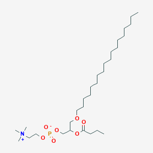 molecular formula C30H62NO7P B12096745 1-0-Octadecyl-2-butyryl-sn-glycero-3-phosphocholine 
