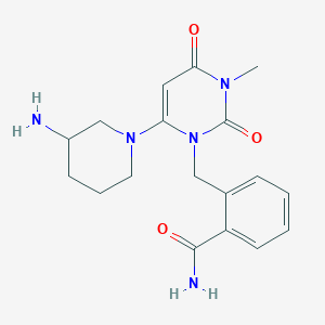molecular formula C18H23N5O3 B12096768 Alogliptin Impurity 14 