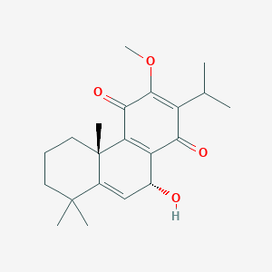 molecular formula C21H28O4 B1209677 12-Methyl-5-dehydrohorminone 