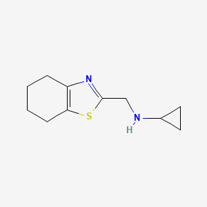molecular formula C11H16N2S B12096803 Cyclopropyl-(4,5,6,7-tetrahydro-benzothiazol-2-ylmethyl)-amine 