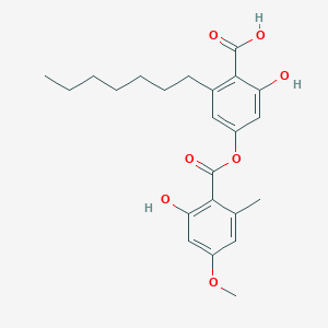 molecular formula C23H28O7 B1209682 Sphaerophorin 