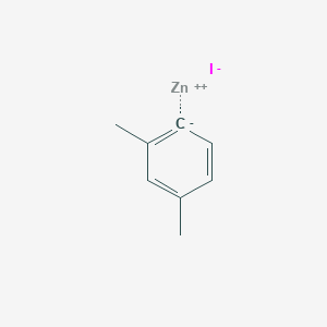 molecular formula C8H9IZn B12096833 zinc;1,3-dimethylbenzene-6-ide;iodide 
