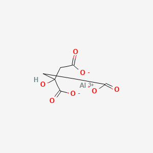 molecular formula C6H5AlO7 B1209684 Aluminium citrate CAS No. 813-92-3