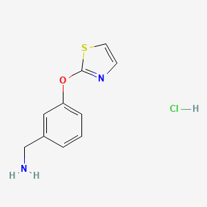 molecular formula C10H11ClN2OS B12096864 [3-(1,3-Thiazol-2-yloxy)phenyl]methanamine hydrochloride 