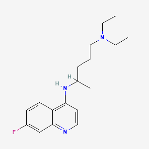 molecular formula C18H26FN3 B1209687 Fluoroquine CAS No. 442-96-6