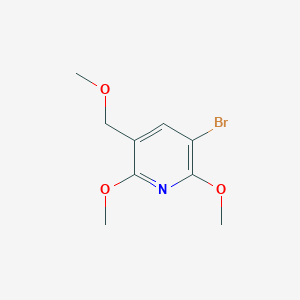 molecular formula C9H12BrNO3 B12096912 Pyridine, 3-bromo-2,6-dimethoxy-5-(methoxymethyl)- CAS No. 129319-26-2