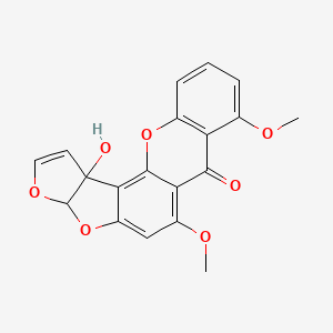 molecular formula C19H14O7 B1209694 Aspertoxin CAS No. 20797-80-2