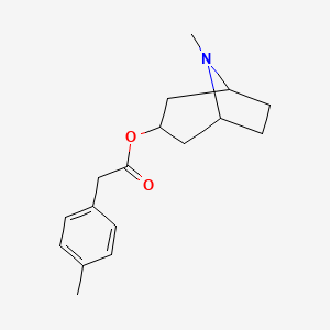 molecular formula C17H23NO2 B1209695 (8-Methyl-8-azabicyclo[3.2.1]octan-3-yl) 2-(4-methylphenyl)acetate CAS No. 1690-20-6