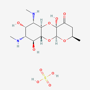 molecular formula C14H26N2O11S B1209701 Spectinomycin sulfate CAS No. 23312-56-3