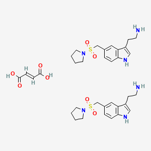 molecular formula C34H46N6O8S2 B12097022 Didesmethyl almotriptan hemifumarate CAS No. 1246860-65-0