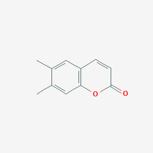 molecular formula C11H10O2 B12097060 6,7-Dimethyl-2H-1-benzopyran-2-one CAS No. 79252-42-9