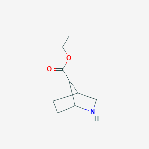 molecular formula C9H15NO2 B12097078 anti-2-Azabicyclo[2.2.1]heptane-7-carboxylic acid ethyl ester 