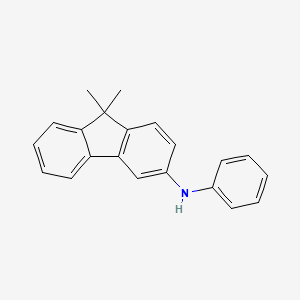 molecular formula C21H19N B12097194 9,9-Dimethyl-N-phenyl-9H-fluoren-3-amine 