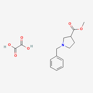 molecular formula C15H19NO6 B12097208 Methyl 1-benzylpyrrolidine-3-carboxylate oxalate 