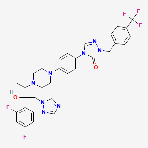 3H-1,2,4-Triazol-3-one, 4-[4-[4-[2-(2,4-difluorophenyl)-2-hydroxy-1-methyl-3-(1H-1,2,4-triazol-1-yl)propyl]-1-piperazinyl]phenyl]-2,4-dihydro-2-[[4-(trifluoromethyl)phenyl]methyl]-