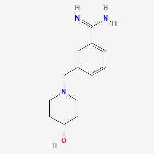 molecular formula C13H19N3O B12097215 3-(4-Hydroxy-piperidin-1-ylmethyl)-benzamidine CAS No. 887577-64-2