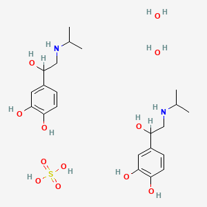 molecular formula C22H40N2O12S B1209730 Isoproterenol Sulfate CAS No. 6078-56-4