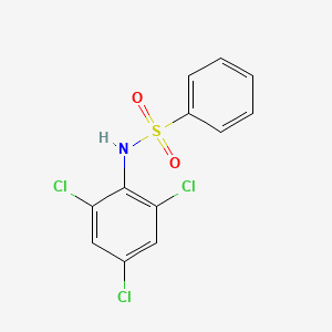 molecular formula C12H8Cl3NO2S B12097344 N-(2,4,6-trichlorophenyl)benzenesulfonamide 