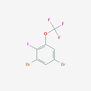 molecular formula C7H2Br2F3IO B12097351 1,5-Dibromo-2-iodo-3-(trifluoromethoxy)benzene CAS No. 1000578-23-3