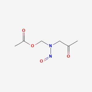 molecular formula C6H10N2O4 B1209737 N-nitroso-n-acetoxymethyl-n-2-oxopropylamine CAS No. 89837-94-5
