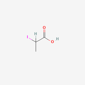 molecular formula C3H5IO2 B1209739 2-Iodopropanoic acid CAS No. 598-80-1