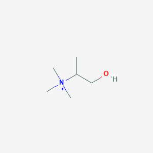 B1209740 2-Propanaminium, 1-hydroxy-N,N,N-trimethyl- CAS No. 21618-46-2