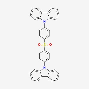 molecular formula C36H24N2O2S B12097401 Bis[4-(9-H-carbazole)phenyl] sulfone 