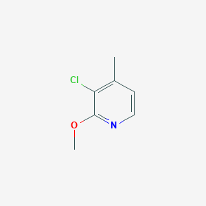 molecular formula C7H8ClNO B12097429 3-Chloro-2-methoxy-4-methylpyridine 